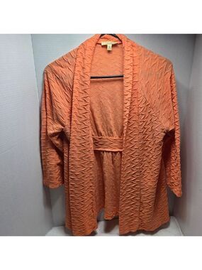 Choices Orange Textured Camisole Top